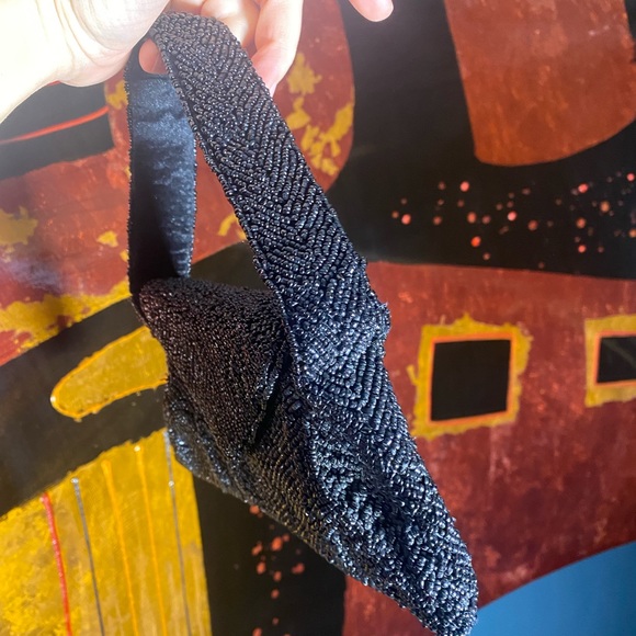 Vintage K.C. Malian black beaded handbag - Picture 6 of 10